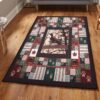 animal rug patchwork deer moose rug home decor