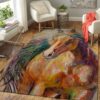 art of horse area rug area rug living room carpet rug rectangle carpet floor decor home decor