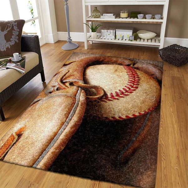 baseball rug living room area rug home decor