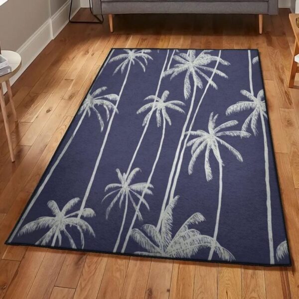 beach vacation area rugs for living room palm tree pattern print design rug home decor