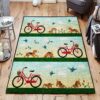 bicycle 2 rug living room rug home decor