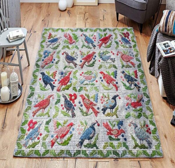 bird 10 rug living room area rug home decor