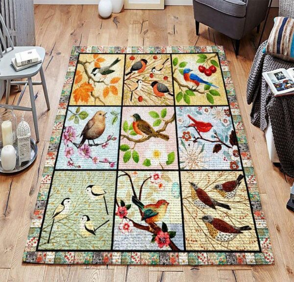 bird 5 rug living room area rug home decor