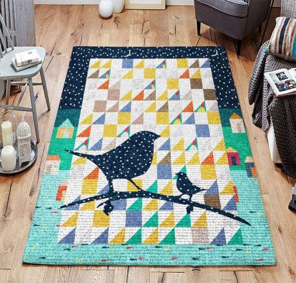 bird 8 rug living room area rug home decor