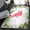 bird lover living room rugs flamingo rug home decor