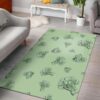 broccoli sketch pattern rug living room rug home decor