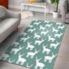 christmas reindeer pattern print area rug living room rug home decor