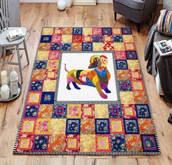 dachshund 2 area rug living room carpet rug rectangle carpet floor decor home decor