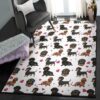 dachshund puppies living room rugs dachshund heart rug home decor