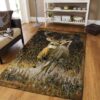 deer 15 rug living room rug home decor