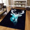 deer 2 pattern print area rug living room rug home decor