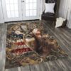 deer 8 rug living room rug home decor