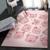 domestic pig indoor outdoor carpet pink cute pig rug home decor