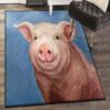 domestic pig outdoor carpet pig rug home decor