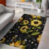 flower 5 rug living room area rug home decor