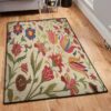 flower garden washable rugs flower rug home decor