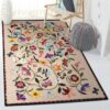 gardener modern area rugs flower garden rug home decor