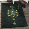 geometry math indoor outdoor rugs decorative sacred geometry symbol rug home decor