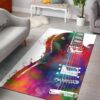 guitar 3 area rug living room rug home decors floor decor