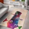 guitar art instrument 2 area rug living room rug home decor