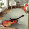 guitar music abstract music dance art for fans area rug living room carpet rug rectangle carpet floor decor home decor