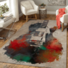 guitar music art area rug living room carpet rug rectangle carpet floor decor home decor