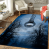 guitar mystical music art area rug living room carpet rug rectangle carpet floor decor home decor