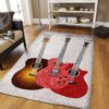 guitar rug living room area rug home decor