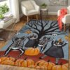 halloween cats area rug living room rug home decor floor decor home decor