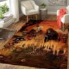 happy halloween area rug living room rug home decor floor decor home decor