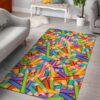 pencil pattern print area rug living room rug home decor