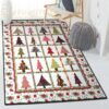 plants lover gift carpets for living room christmas tree rug home decor