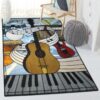 sheet music carpets for living room music instrument rug home decor