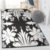 summer vacation dining room rug hawaiian lily flower rug home decor