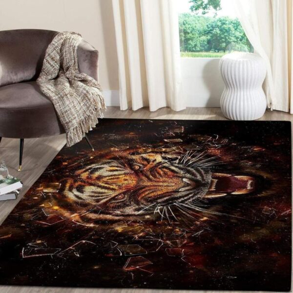 tiger area rug living room carpet rug rectangle carpet floor decor home decor